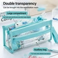 thumbnail image 4 of Kawaii Cute Aesthetic Pen Pouch Bag - High Capacity, Transparent Design, TPU Material - 6 Color Options, 4 of 8