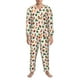 thumbnail image 3 of Fotbe Christmas Hat Cute Puppy Pijama de Hombre con Estampado de Manga Larga, Conjunto de 2 Piezas, Ropa de Dormir Suave y Cómoda con Bolsillos-Medium, 3 of 7