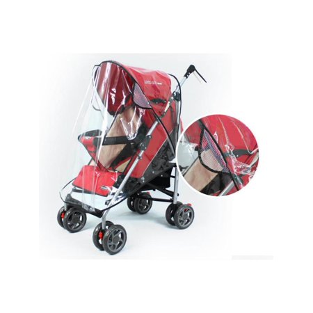 - Universal Baby Stroller Rain Cover Wind Dust Shield Waterproof For Child Jogger Pushchairs US