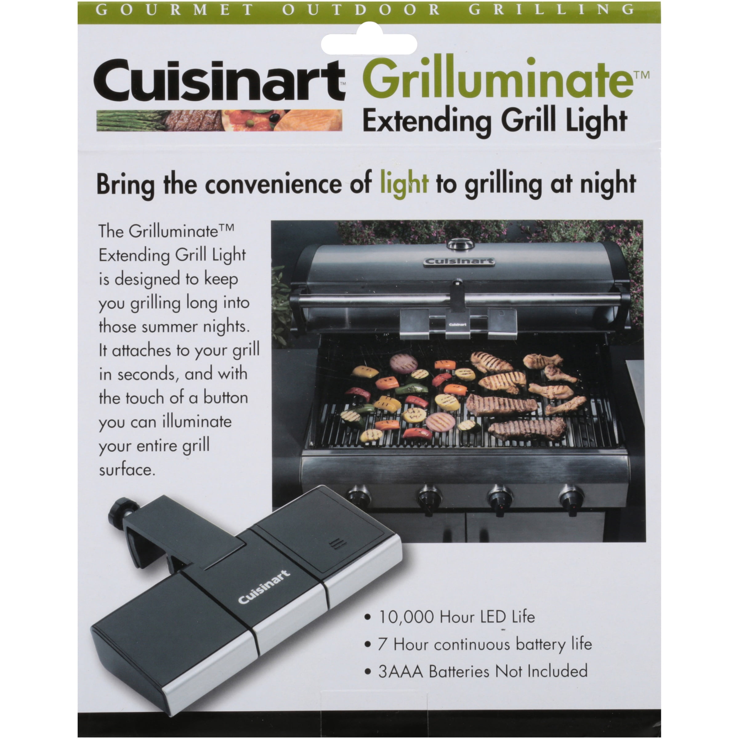 Cuisinart Grilluminate Expanding Led Grill Light 10 000 Hour Life