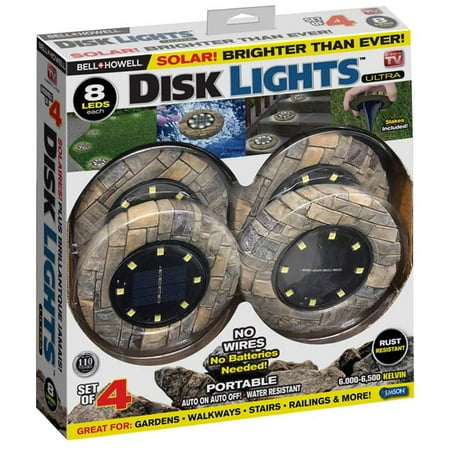 

Bell & Howell 0.89 watt Stone Brown Solar Powered LED Walkway Light - Pack of 4