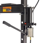 20 Ton Shop Press, Pneumatic or Hand Pump, Black Widow