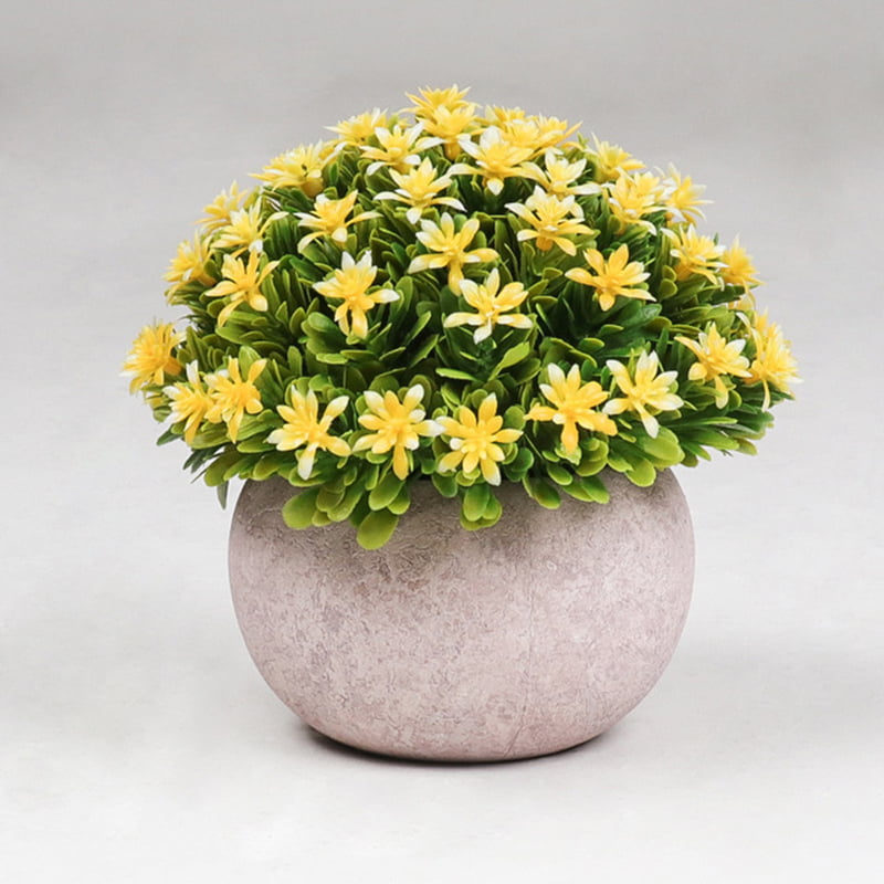 Realistic Artificial Potted Flowers Plants In Pot Outdoor/Home/Garden Decor Top