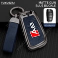 thumbnail image 5 of Zinc Alloy Leather Car Key Cover For Audi A6 D style 3 buttons Fashion Car Remote Key Cover Case, 5 of 5