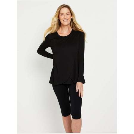 

Motherhood Maternity Pull Over Long Sleeve Nursing Tee