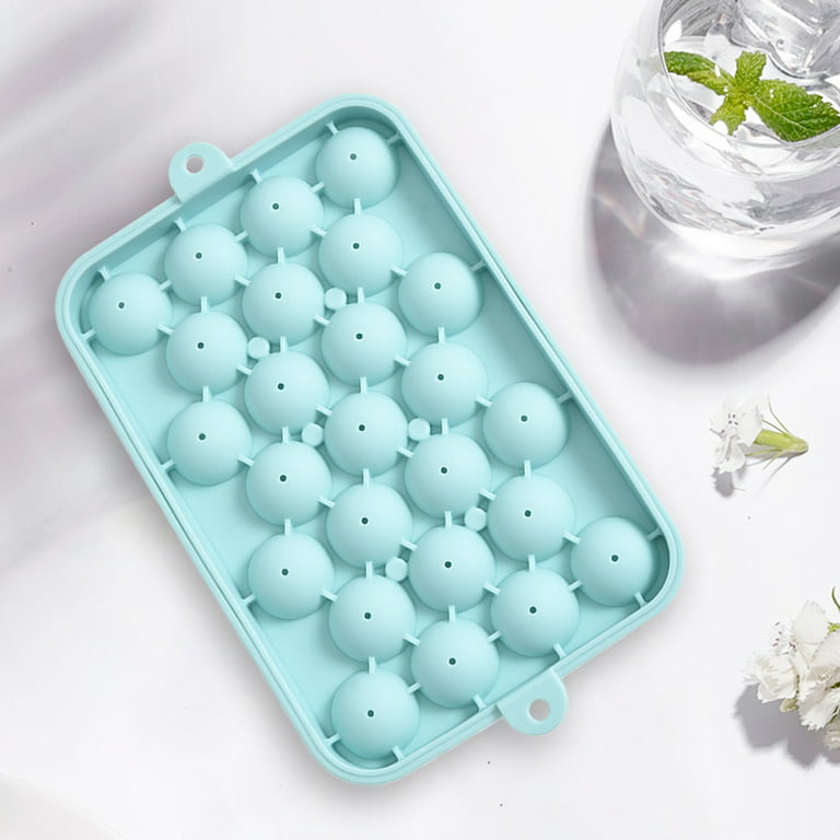 25pcs Silicone Ice Ball MouldWhisky Ice Ball Ice Cube MouldHomemade Ice  Lattice ToolEasy Release Silicone Ice Lattice with Lid