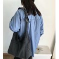 thumbnail image 6 of Kukuzhu Unisex Denim Shoulder Bag Canvas Crossbody Bag for Women Men Knot Tote Bag Casual Aesthetic Messenger Bag Large Hobo Bag, 6 of 7