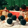 thumbnail image 2 of PayUSD Velvet Christmas Ball Ornaments for Christmas, 12pcs Flocked Shatterproof Christmas Ornaments Hanging Xmas Tree Decorations Set for Home Party Holiday Decor (3.15 inch, Green), 2 of 9