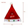 thumbnail image 5 of LED Santa Hats Christmas Holiday Hats for Adults and Kids Winter Plush Xmas Santa Hats Cap for Christmas New Year Festive Party Supplies, 5 of 6