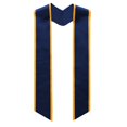 thumbnail image 1 of TOPTIE Adult Graduation Stoles 68 Inch Angled End Honor Sash Shawl of Student Class of 2026-Navy With Gold-One Size, 1 of 3
