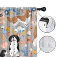 thumbnail image 4 of Blackout Kids Curtains,Cavalier King Charles Spaniel Dog and Flower Childrens Insulated Curtains Set Of 2,Bedroom Essentials,Toddler Room Decor 52"x63"(132x160cm), 4 of 4