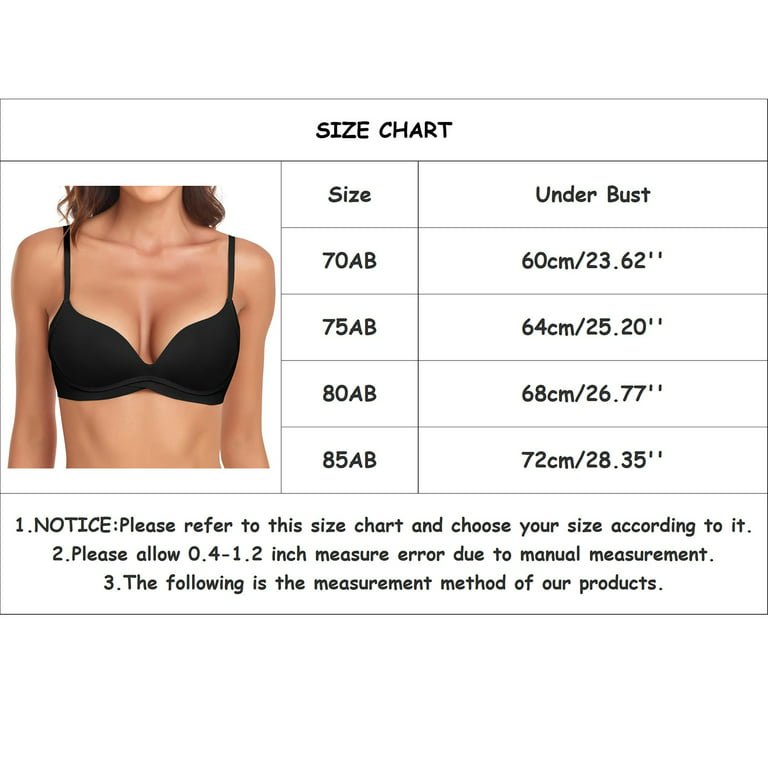 Sports Bras for Women Women's T Shirt Bra with Push Up Padded Bralette Bra  Without Underwire Seamless Comfortable Soft (Beige, 70AB)