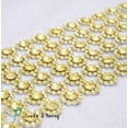 thumbnail image 2 of Craft and party Diamond Flower Shape Mesh Wrap Roll Faux Rhinestone Crystal Ribbon 4" x 10 yards (30 ft), 2 of 2