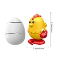 thumbnail image 4 of HWRETIE Clockwork Duck Tools Wind Up Jumping Animal Model, 4 of 6