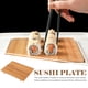 thumbnail image 3 of Plato para servir sashimi de bambú, vajilla de estilo japonés, tabla de sushi, bandeja para cortar, 3 of 6