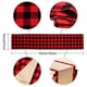 thumbnail image 2 of Yuarrent Camino de de Navidad Patrón de tela escocesa Manteles de tela Accesorios de cubiertos de 2 capas Mantel individual Comedor Casa de Kits de decoración para fiestas negro rojo Yuarrent HA070533-01, 2 of 6