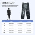 thumbnail image 4 of Sigee Forest Black Ghost Warrior print Men's Pajama Pants Lounge Sleep Bottoms with Elastic Waistband and Pockets-XX-Large, 4 of 6