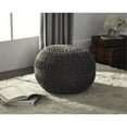 thumbnail image 2 of Ashley Furniture Benedict Sphere Pouf in Charcoal, 2 of 2