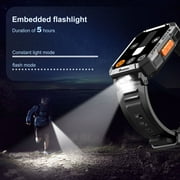 Blackview 2.01 Military Smart Watch for Men,Call Receive/Dial/100+ Sport Modes/Waterproof,Smartwatch compatible with iPhone/Android/Samsung,Black