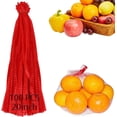 thumbnail image 1 of 100 Pcs Filet en Nylon Réutilisable, 19,7 Pouces Filet Extensible pour Légumes Oignons Fruits Fruits de Mer et Autres Produits Agricoles Rouge (100 Pcs-Rouge-19,7 Pouces), 1 of 7