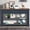 Blue, variant on 48'' Solid Pine Wood Top Console Table, Modern Entryway Sofa Side Table with 3 Storage Drawers and 2 Shelves. Easy to Assemble (Brown)