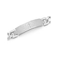 thumbnail image 2 of Men's Silver-Tone Stainless Steel Lord's Prayer ID Bracelet - Brilliance Fine Jewelry, 2 of 5