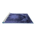 thumbnail image 2 of Ahgly Company Machine Washable Indoor Rectangle Oriental Blue Industrial Area Rugs, 7' x 9', 2 of 4