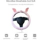 thumbnail image 5 of Funda para volante de coche de animales bonitos, protector antideslizante para volante de coche de dibujos animados, franela suave de microfibra de 38cm (15 ") (cerdo rosa) Adepaton LKX-1446, 5 of 7