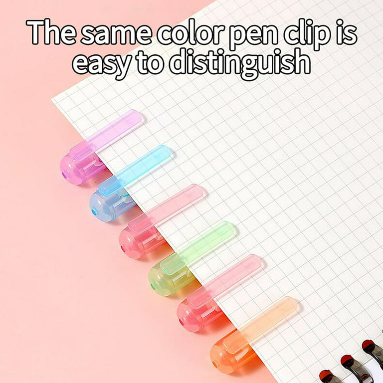 Everso Colored Curve Pens,Dual Tip Pens with 6 Different Curve