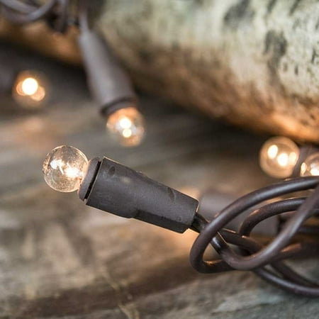 Wedding Lights Mini Globe String 17 5 Foot Brown Wire Warm Wedding Lights Mini Globe String 17 5 Foot Brown Wire Warm White Com