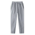 thumbnail image 4 of WEAIXIMIUNG Fr Pants Men Solid Color Drawstring Straight Leg Casual Pants European and Loose Sports Trend Business Pants, 4 of 4
