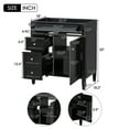 thumbnail image 7 of Nmkwnr 30" Bathroom Storage Cabinet with 2 Drawers and 1 Door, Bathroom Vanity without Top Sink, 7 of 7