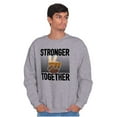 thumbnail image 5 of Stronger Together Peace Sign Equality Sweatshirt for Men or Women Brisco Brands M, 5 of 6
