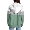 thumbnail image 3 of AGWOLF Full Zip Up Sweatshirts for Women Oversized Cradient Hooded Jacket Coat Tredy Cardigan Long Sleeve Tops with Pocket, 3 of 5
