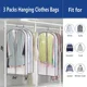 thumbnail image 5 of 1-10 piezas de funda antipolvo para ropa, bolsa para colgar ropa, funda para traje impermeable transparente para el hogar, funda antipolvo envolvente y lavable, 5 of 5