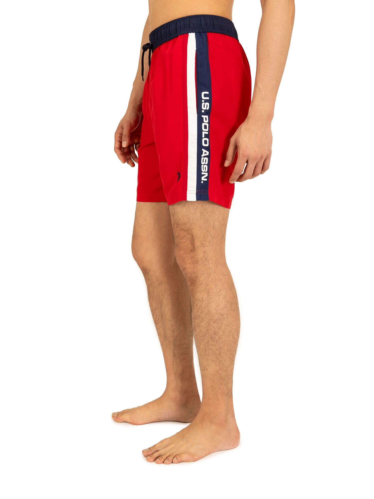 U.S. Polo Assn. Men's & Big Men's Side Stripe Swim Shorts, Sizes S-3XL