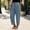 A1 Sky Blue, variant on Casual Linen Pants for Women Harem Pants Barrel Trousers Loose Fit Capris Pants High Waisted Drawstring Straight Leg Pants Elastic Waist Trousers With Pockets Lounge Pants for Women Beach