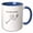 Blue/White, variant on 3drose, Humor Text and Stick Figure Being Mad, 11oz Two-tone Yellow Mug