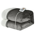 thumbnail image 6 of Mayincolor Electric Heated Blanket, 84" x 62" Twin Size Electric Blanket with 10 Heating Levels and 12 Hours Auto-Off, Soft Flannel and Sherp Blanket with ETL & FCC Certification, Grey, 6 of 10