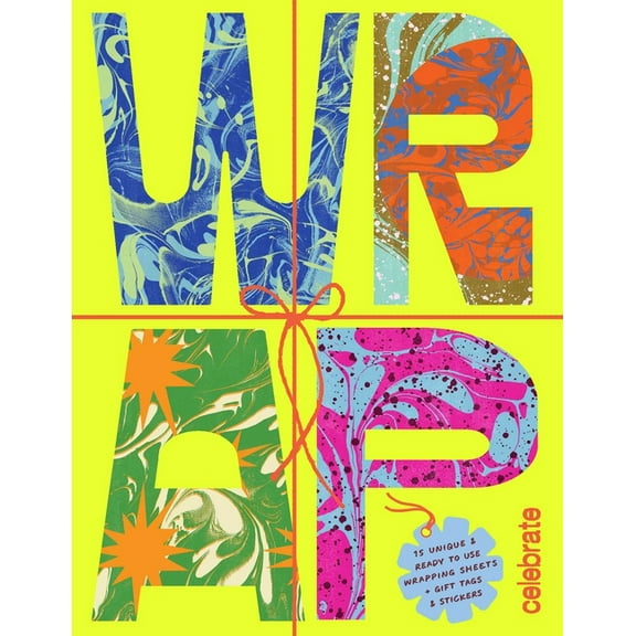 Wrap: Celebrate - Gift Wrapping Paper Book with Gift Tags, (Paperback)