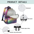 thumbnail image 4 of Colorful Tie Dye Nebula Pattern Backpack for School,Cute School Bag,Schoolbag with Adjustable Shoulder Straps & Padded Back,15.25"x11.5"x5.25", 4 of 5