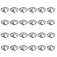 thumbnail image 1 of Uxcell 24 Pcs Kit de Picos y Remaches en Forma de Cono, Picos y Remaches de Metal de 18 mm, Plata, 1 of 6