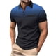 thumbnail image 2 of Ceisia Men's Polka Dot Gradient Short Sleeve Polo Shirt Casual Summer Top Navy L Gifts, 2 of 5