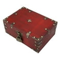 thumbnail image 4 of Caja de recuerdos Jadeshay caja de madera para joyas retro baratijas, 4 of 14