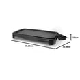 thumbnail image 3 of Plancha Eléctrica Black + Decker Negra con Recubrimiento Antiadherente y Canal para Grasa, 3 of 10