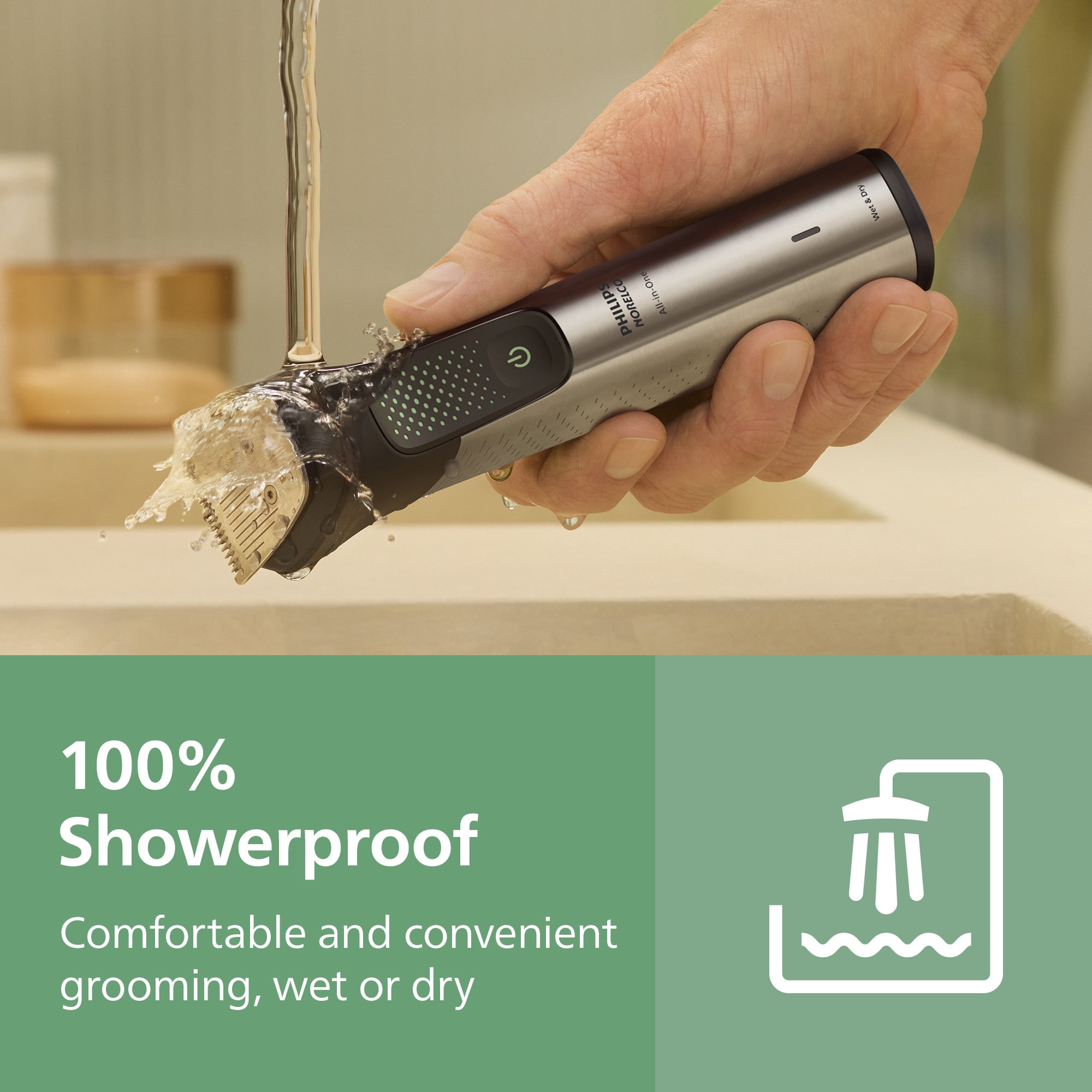 Philips Norelco All-In-One 9000 Series 23-Piece Trimmer - Electric Shaver and Clipper For Face, Beard, Head & Body, Self-Sharpening Full Metal Blades, 29 Length Settings (0.5-16 Mm), MG9575/49