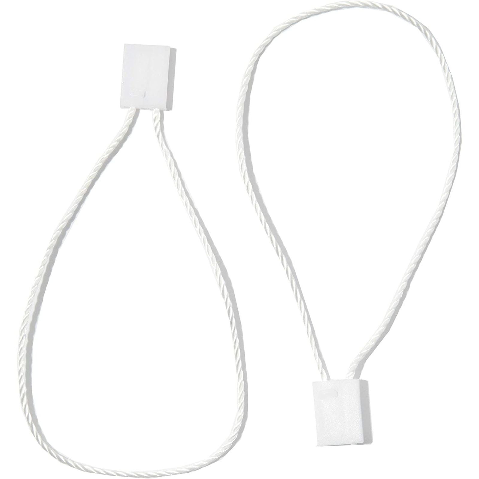 7" 100 Pcs PURPLE Hang Tag Nylon String FLAT HEAD Snap Lock Pin Loop Fastener 