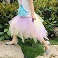 thumbnail image 3 of MHZLDYZ Summer Dress for Girls Toddler Girls Tulle Skirt Tutu Dancing Skirt Girls Half Skirt Colorful Four Season Skirt for Girls Kids Dresses 5T Dresses for Girls(Yellow,100), 3 of 9