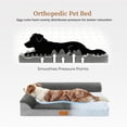 thumbnail image 5 of Exclusivo Mezcla Orthopedic Dog Bed with Washable Cover 36"x24", Jacquard Fluff Pet Sofa Bed with 2-Sided Bolsters for Medium Dogs, Grey, 5 of 9