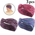 thumbnail image 3 of 3PCS Sport Bandeau Élastique Doux Absorbant Course Bandeau Fitness Bandeau, 3 of 9
